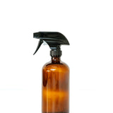 Amber Glass Bottle with Spray Nozzle